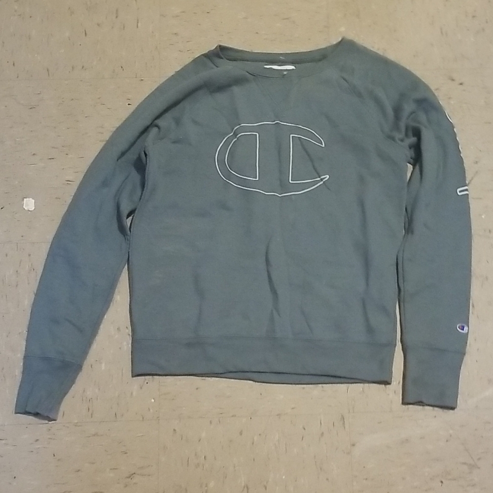 Champion Men's Gray Crewneck Sweater